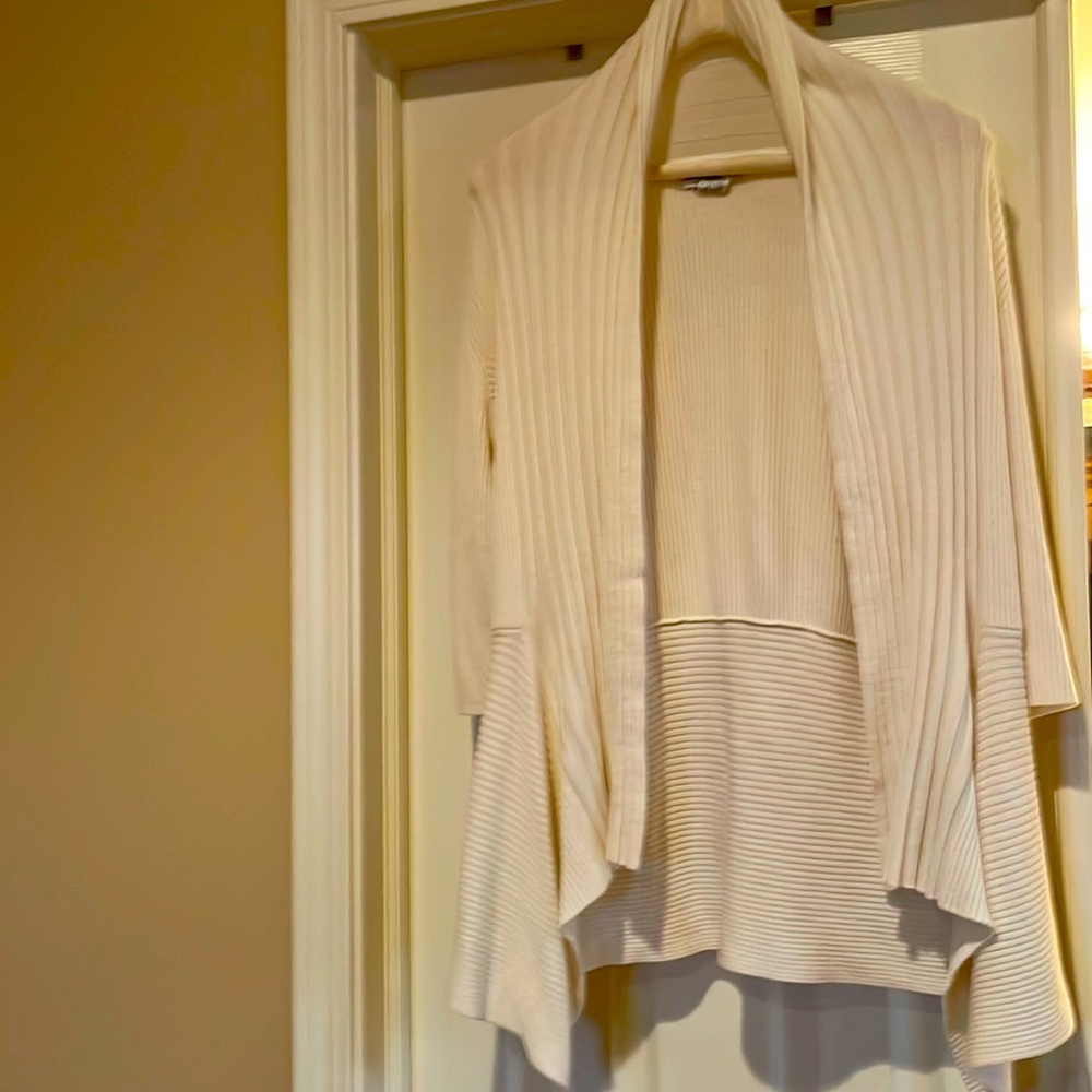 Once again open front cardigan